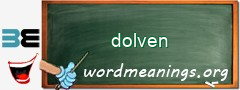 WordMeaning blackboard for dolven